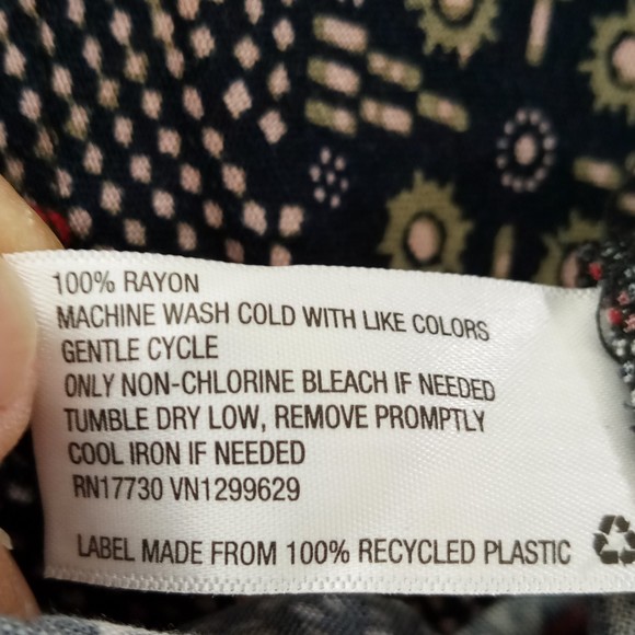 Knox Rose Women's Long Sleeve Button-Front Night Sky Dress in Size XXL - Picture 7 of 10